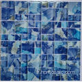 carreau de mosaïque art bleu pour piscine